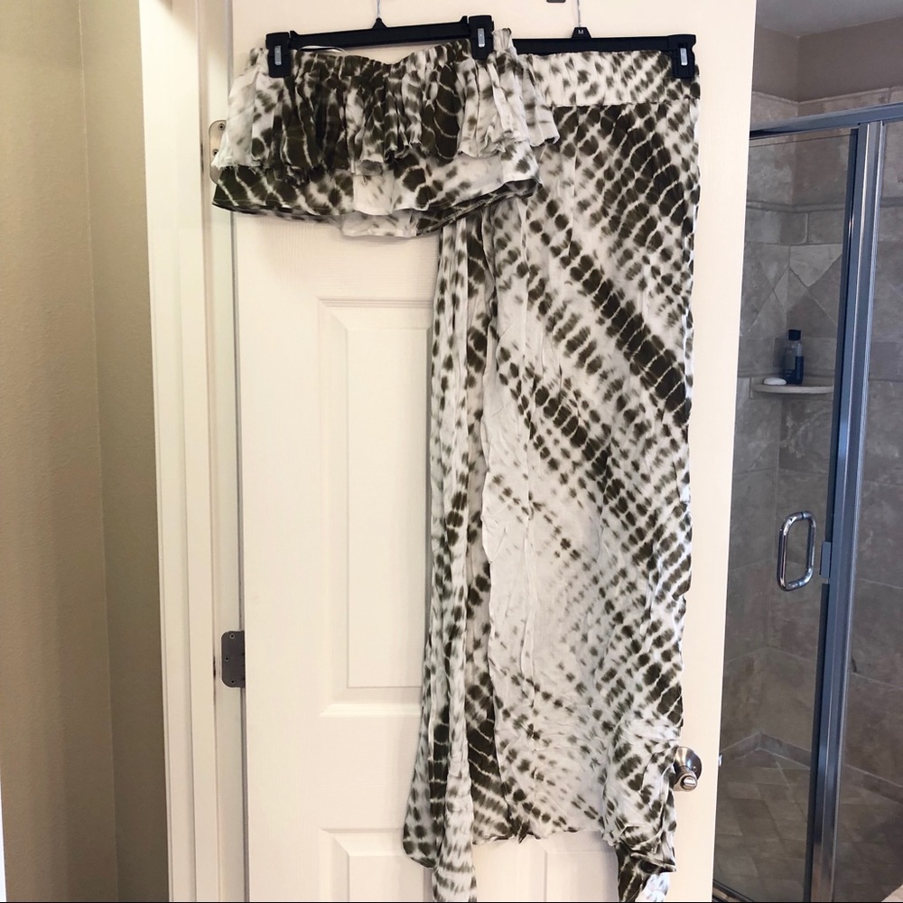 NWT 12th Tribe skirt and crop top set